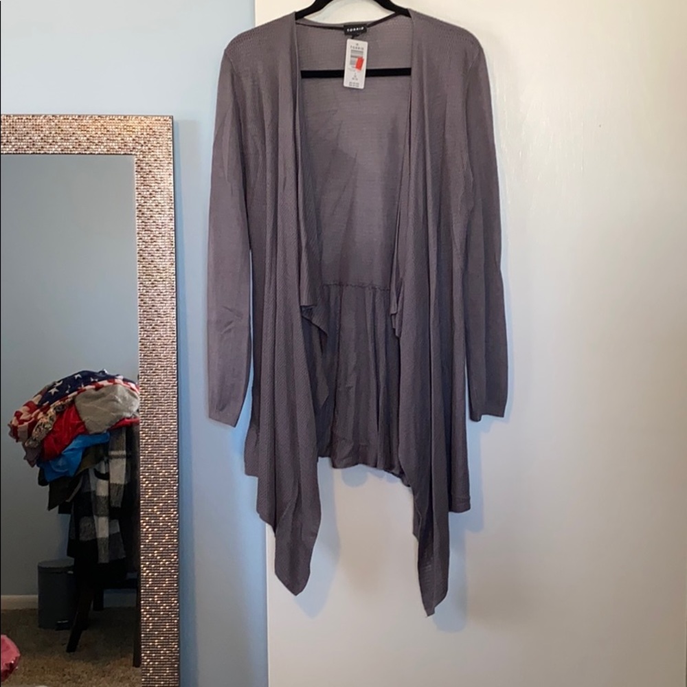 Torrid Grey Cardigan